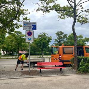 Beschilderung Haltebucht fr Ausweichparkplatz